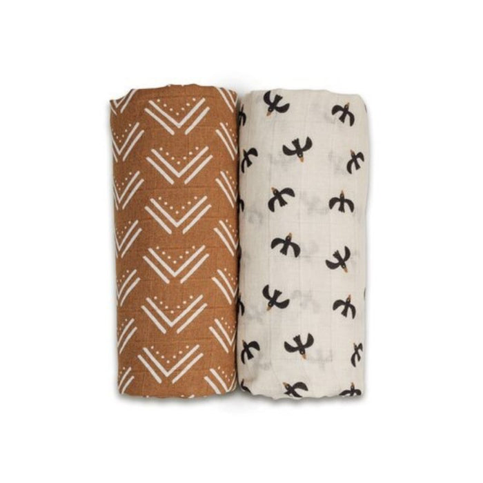 Cotton Swaddles - 2 Pack by Lulujo at $27.88! Shop now at Nestled by Snuggle Bugz for Nursery & Decor.