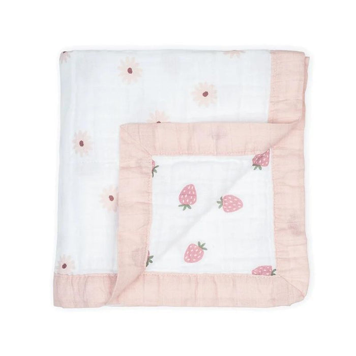 Reversible Muslin Blanket by Lulujo at $54.99! Shop now at Nestled by Snuggle Bugz for Nursery & Décor.