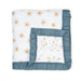 Reversible Muslin Blanket by Lulujo at $54.99! Shop now at Nestled by Snuggle Bugz for Nursery & Décor.