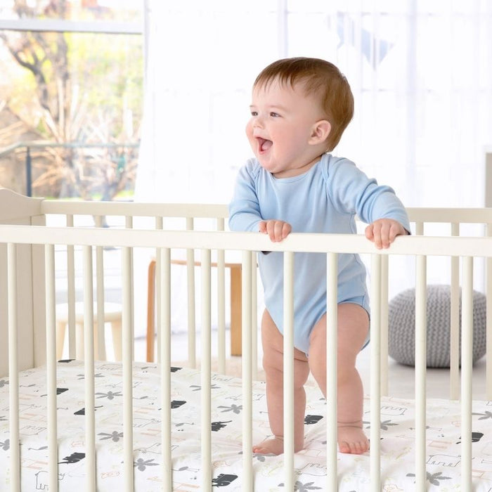Percale Dream - Crib Sheets by Kushies at $24.99! Shop now at Nestled by Snuggle Bugz for Nursery & Décor.
