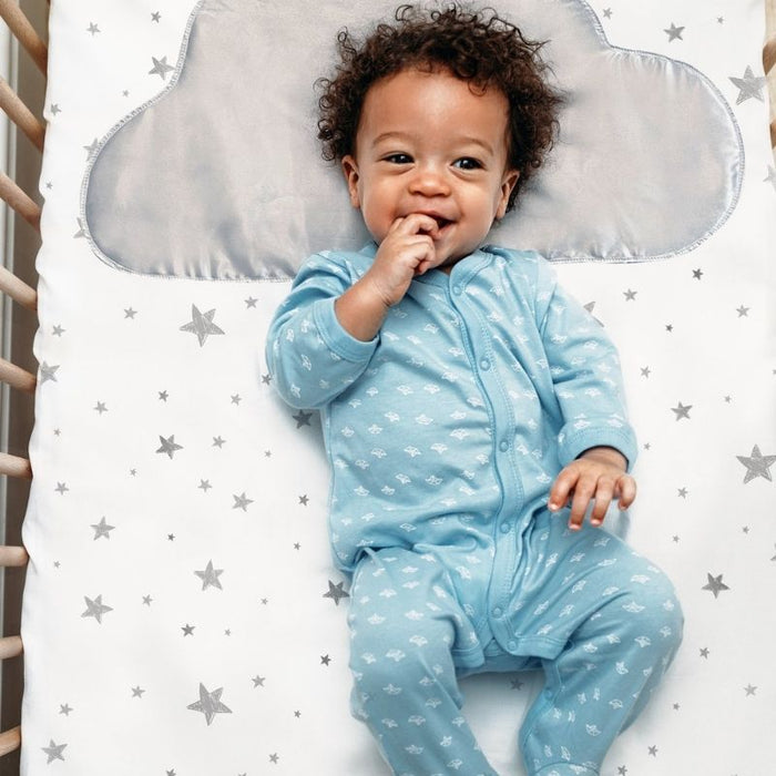 Flannel Bedhead Crib Sheets by Kushies at $39.99! Shop now at Nestled by Snuggle Bugz for Nursery & Décor.