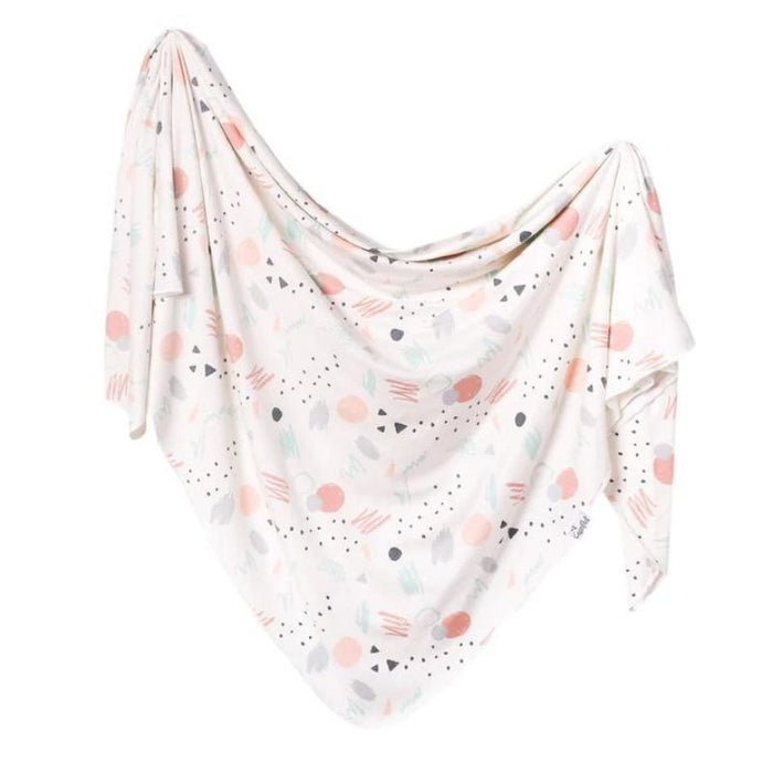 Knit Swaddle Blanket by Copper Pearl at $31.88! Shop now at Nestled by Snuggle Bugz for Nursery & Decor.