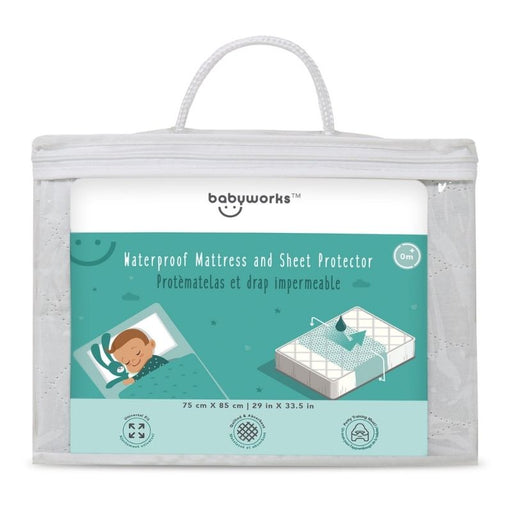 Waterproof Mattress & Sheet Protector by Baby Works at $19.99! Shop now at Nestled by Snuggle Bugz for Nursery & Décor.