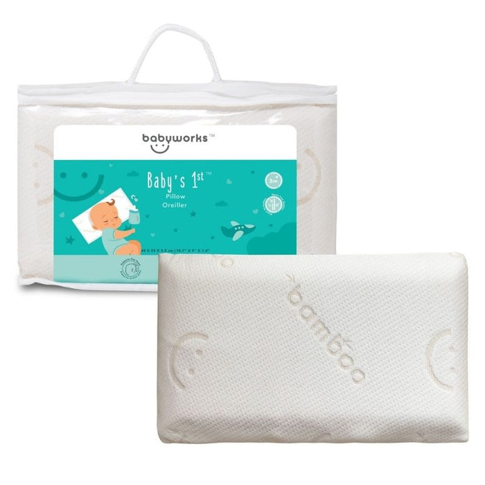 Baby's First Pillow with Bamboo Cover by Baby Works at $24.99! Shop now at Nestled by Snuggle Bugz for Nursery & Décor.