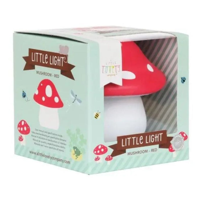 Little Light - Red Mushroom by A Little Lovely Company at $24.99! Shop now at Nestled by Snuggle Bugz for Nursery & Décor.