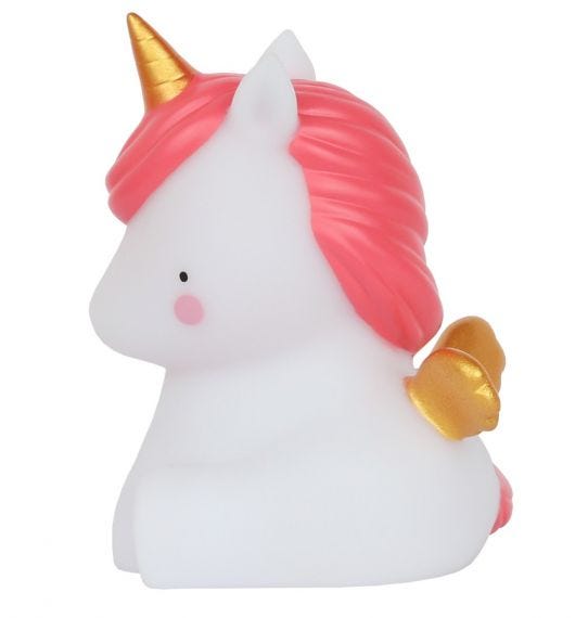 Little Light Unicorn Gold by A Little Lovely Company at $24.99! Shop now at Nestled by Snuggle Bugz for Nursery & Décor.