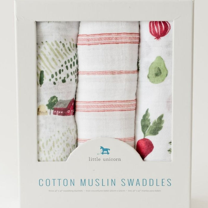 Muslin Swaddle - 3 Pack by Little Unicorn at $41.88! Shop now at Nestled by Snuggle Bugz for Nursery & Decor.