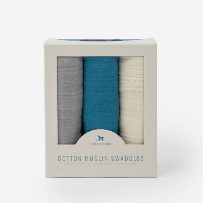 Muslin Swaddle - 3 Pack by Little Unicorn at $41.88! Shop now at Nestled by Snuggle Bugz for Nursery & Decor.