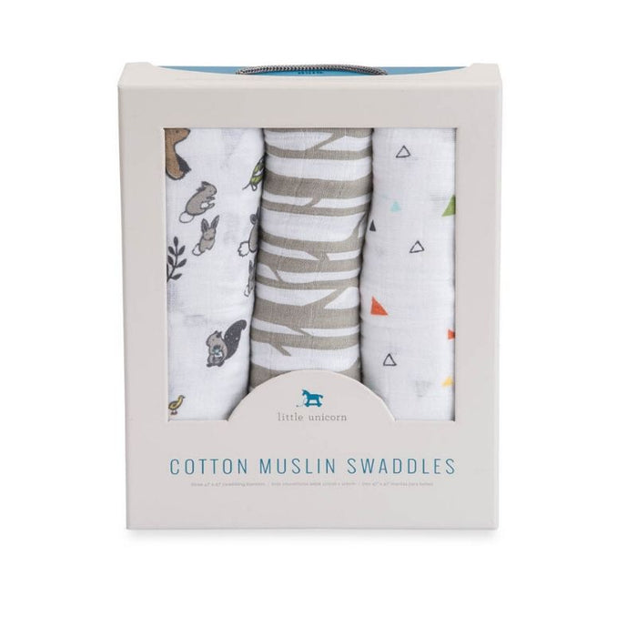 Muslin Swaddle - 3 Pack by Little Unicorn at $41.88! Shop now at Nestled by Snuggle Bugz for Nursery & Decor.