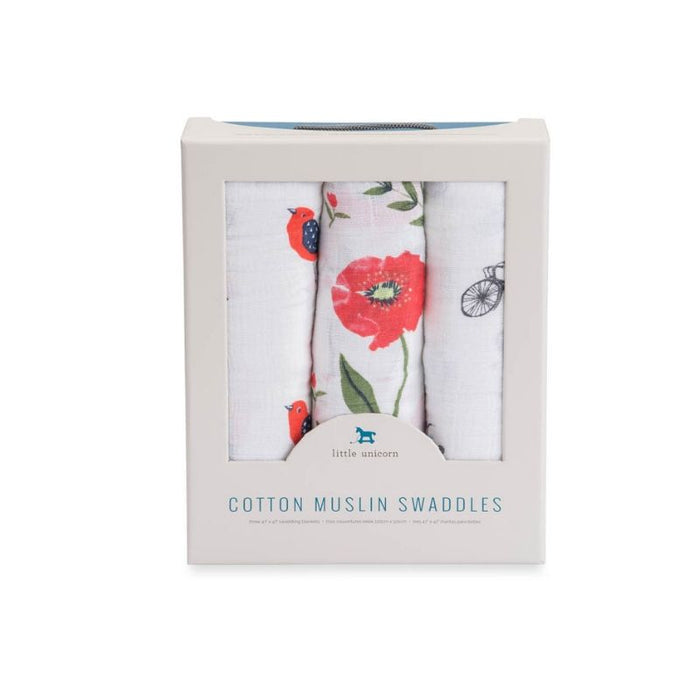 Muslin Swaddle - 3 Pack by Little Unicorn at $41.88! Shop now at Nestled by Snuggle Bugz for Nursery & Decor.