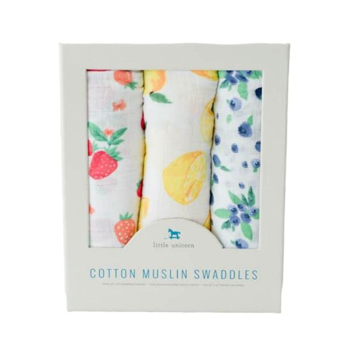 Muslin Swaddle - 3 Pack by Little Unicorn at $41.88! Shop now at Nestled by Snuggle Bugz for Nursery & Decor.