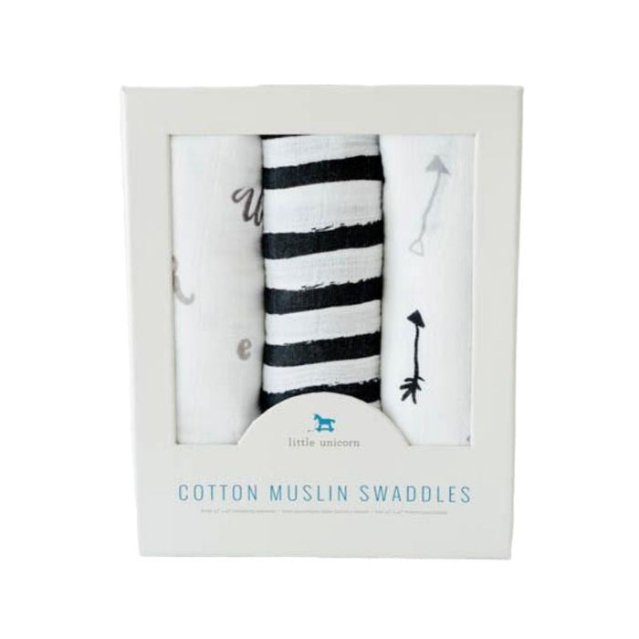 Muslin Swaddle - 3 Pack by Little Unicorn at $41.88! Shop now at Nestled by Snuggle Bugz for Nursery & Decor.