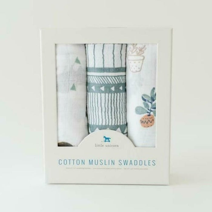 Muslin Swaddle - 3 Pack by Little Unicorn at $41.88! Shop now at Nestled by Snuggle Bugz for Nursery & Decor.