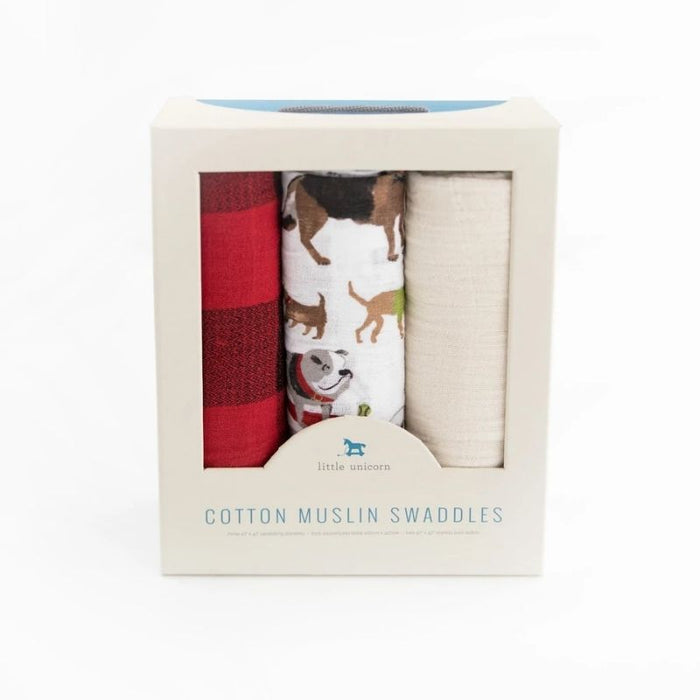 Muslin Swaddle - 3 Pack by Little Unicorn at $41.88! Shop now at Nestled by Snuggle Bugz for Nursery & Decor.