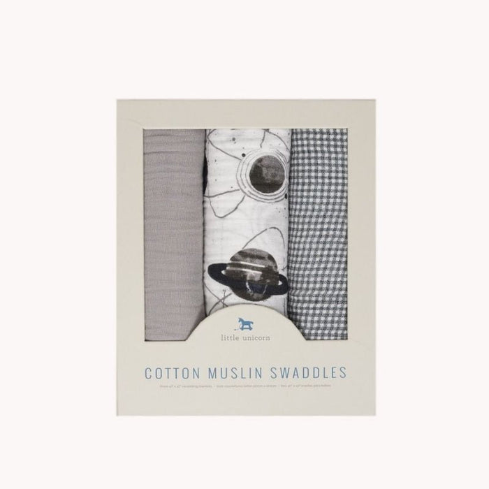Muslin Swaddle - 3 Pack by Little Unicorn at $47.99! Shop now at Nestled by Snuggle Bugz for Nursery & Decor.