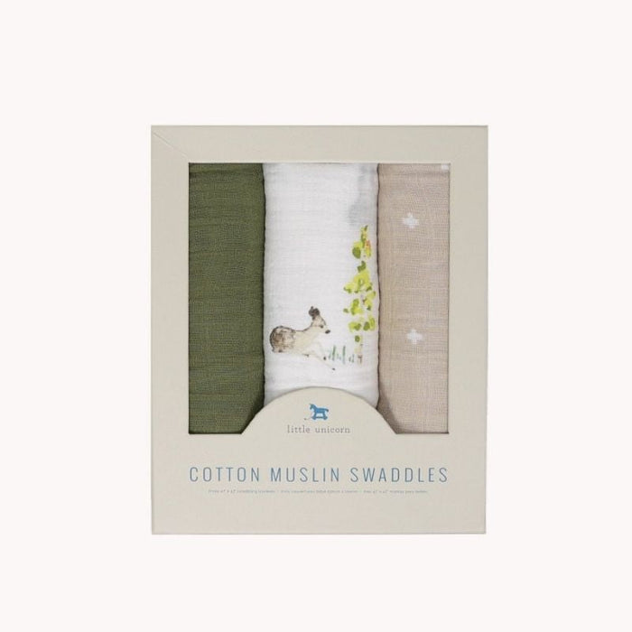 Muslin Swaddle - 3 Pack by Little Unicorn at $41.88! Shop now at Nestled by Snuggle Bugz for Nursery & Decor.