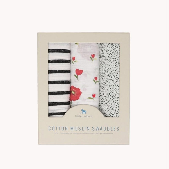 Muslin Swaddle - 3 Pack by Little Unicorn at $41.88! Shop now at Nestled by Snuggle Bugz for Nursery & Decor.