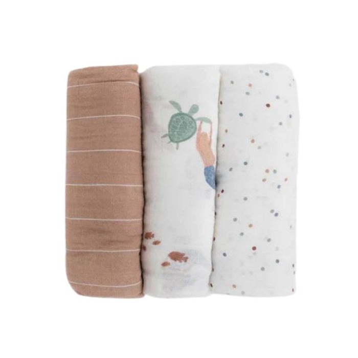 Muslin Swaddle - 3 Pack by Little Unicorn at $41.88! Shop now at Nestled by Snuggle Bugz for Nursery & Decor.