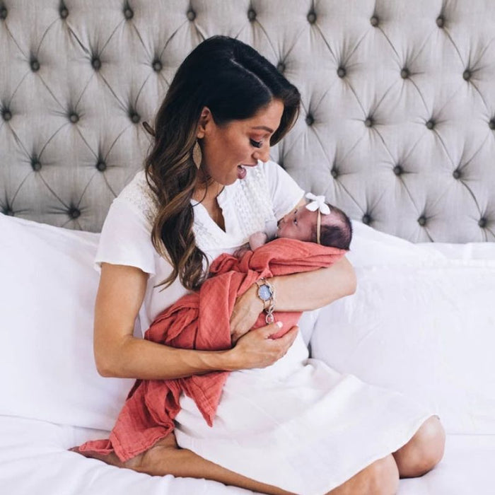 Cotton Muslin Swaddle - Solid Colours by Little Unicorn at $20! Shop now at Nestled by Snuggle Bugz for Nursery & Decor.