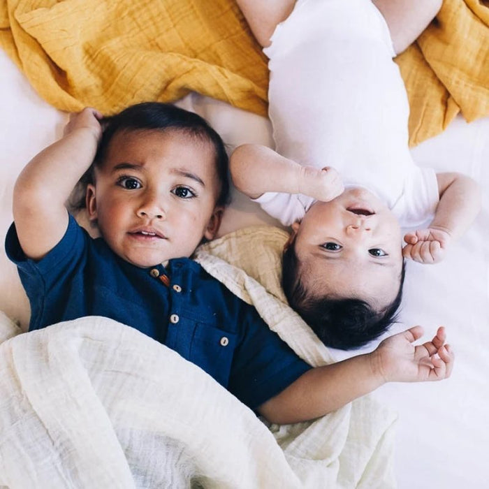 Cotton Muslin Swaddle - Solid Colours by Little Unicorn at $20! Shop now at Nestled by Snuggle Bugz for Nursery & Decor.