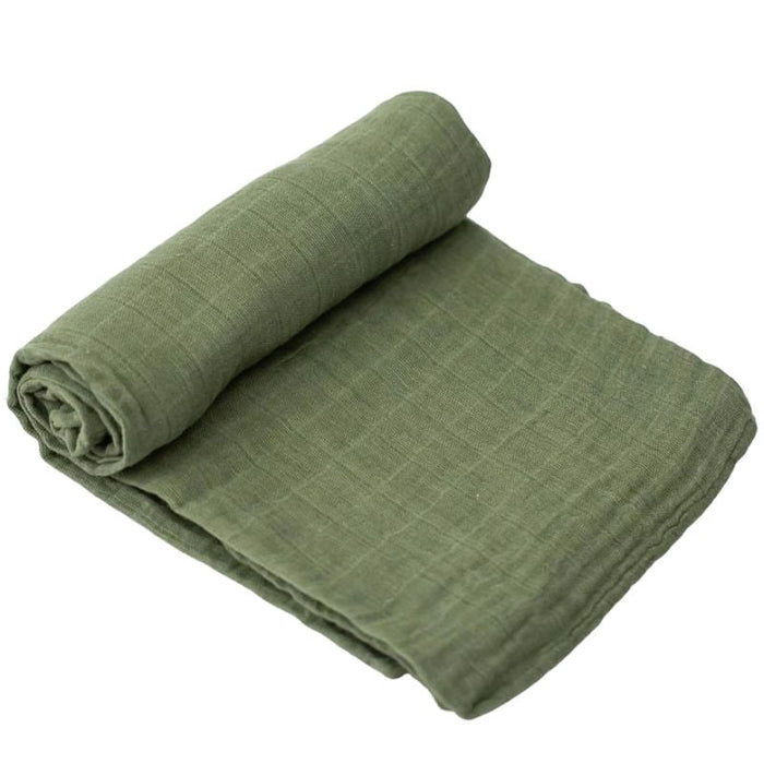 Cotton Muslin Swaddle - Solid Colours by Little Unicorn at $20! Shop now at Nestled by Snuggle Bugz for Nursery & Decor.