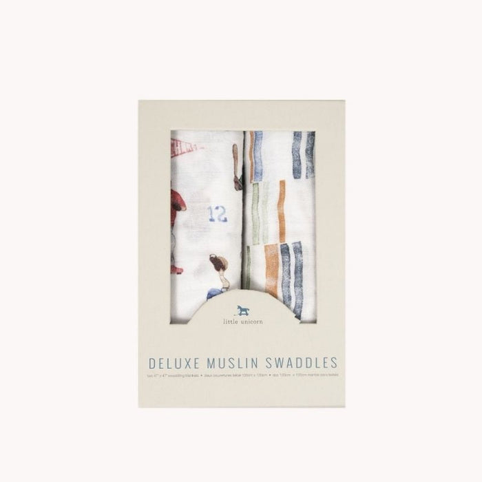 Muslin Deluxe Swaddle - 2 Pack by Little Unicorn at $42.99! Shop now at Nestled by Snuggle Bugz for Nursery & Decor.