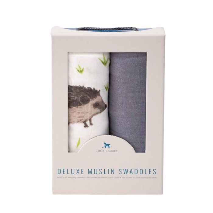 Muslin Deluxe Swaddle - 2 Pack by Little Unicorn at $42.99! Shop now at Nestled by Snuggle Bugz for Nursery & Decor.