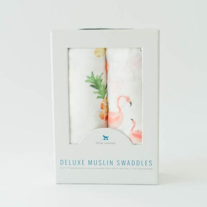 Muslin Deluxe Swaddle - 2 Pack by Little Unicorn at $42.99! Shop now at Nestled by Snuggle Bugz for Nursery & Decor.