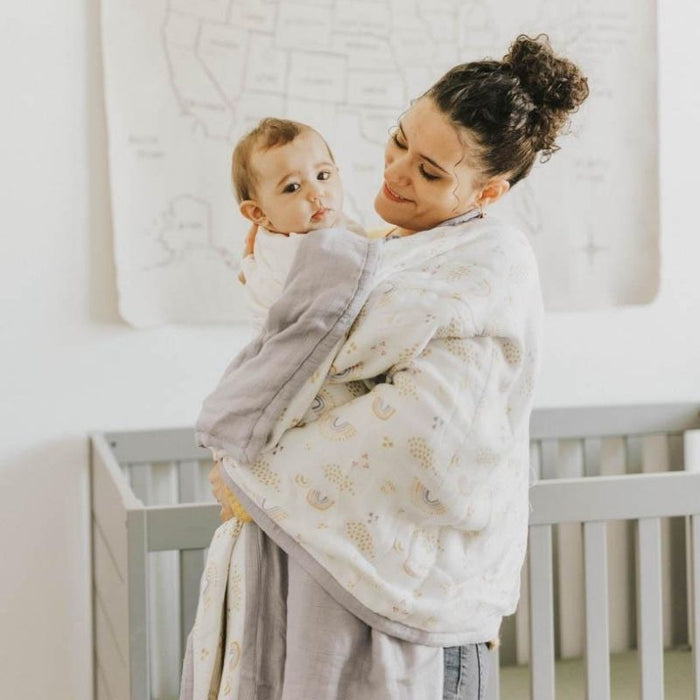 Original Cotton Muslin Quilts by Little Unicorn at $69.99! Shop now at Nestled by Snuggle Bugz for Nursery & Décor.