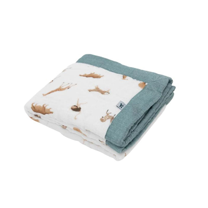 Organic Cotton Muslin Baby Quilt by Little Unicorn at $54.99! Shop now at Nestled by Snuggle Bugz for Nursery & Décor.