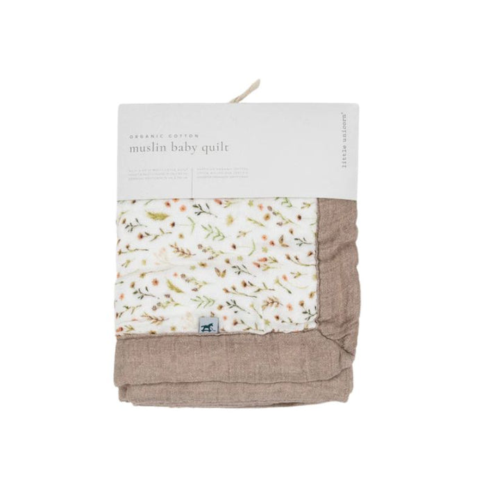Organic Cotton Muslin Baby Quilt by Little Unicorn at $54.99! Shop now at Nestled by Snuggle Bugz for Nursery & Décor.