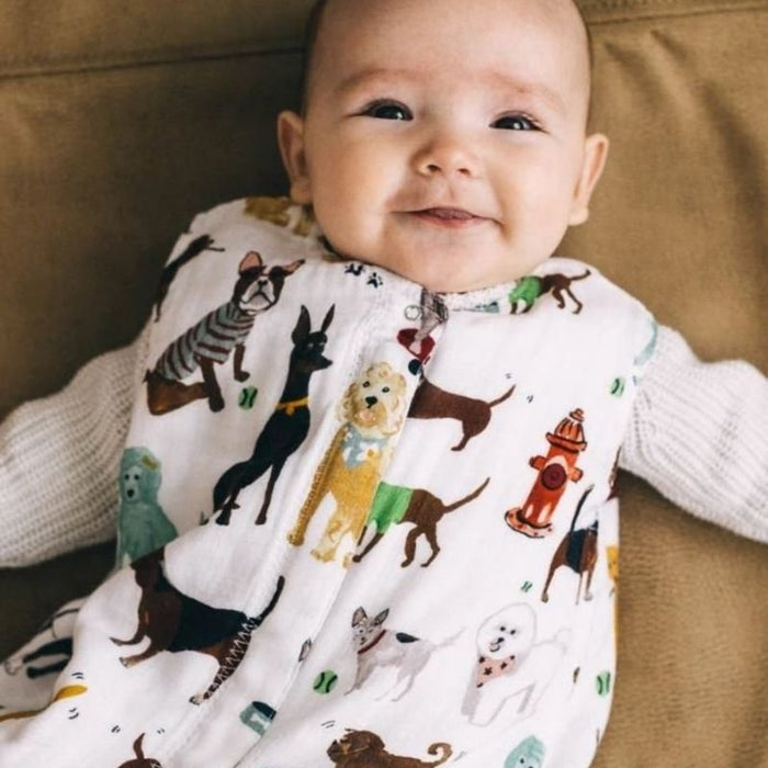 Cotton Muslin Sleep Bag 1.1 Tog by Little Unicorn at $43.96! Shop now at Nestled by Snuggle Bugz for Nursery & Decor.