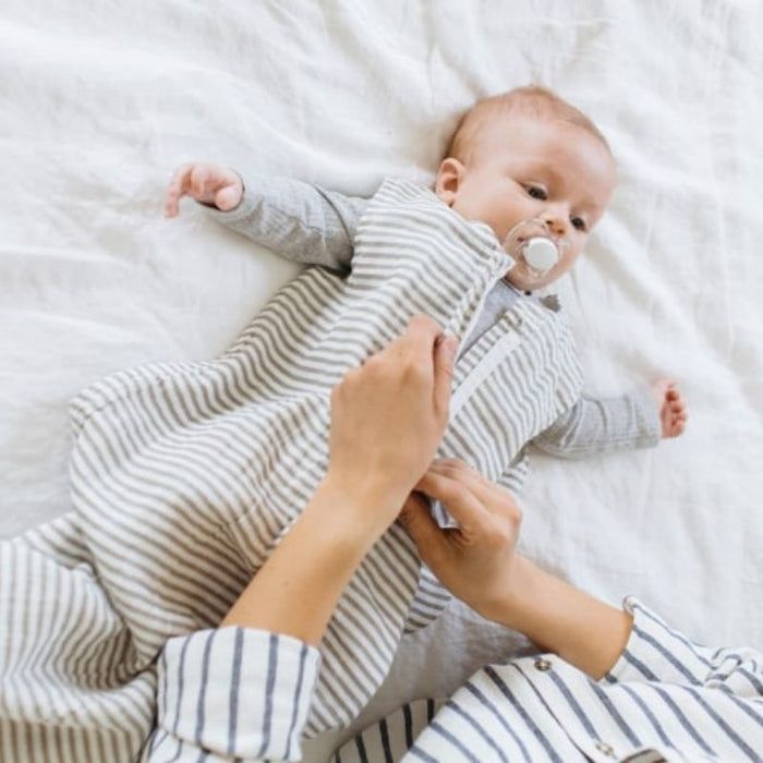 Cotton Muslin Sleep Bag 1.1 Tog by Little Unicorn at $43.96! Shop now at Nestled by Snuggle Bugz for Nursery & Decor.