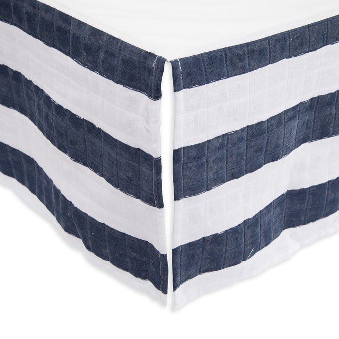 Cotton Muslin Crib Skirt by Little Unicorn at $31.88! Shop now at Nestled by Snuggle Bugz for Nursery & Décor.