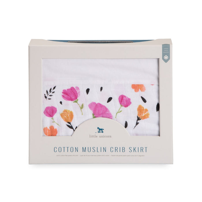 Cotton Muslin Crib Skirt by Little Unicorn at $31.88! Shop now at Nestled by Snuggle Bugz for Nursery & Décor.