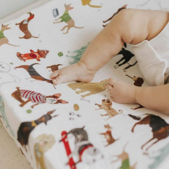 Cotton Muslin Changing Pad Cover by Little Unicorn at $29.99! Shop now at Nestled by Snuggle Bugz for Nursery & Décor.