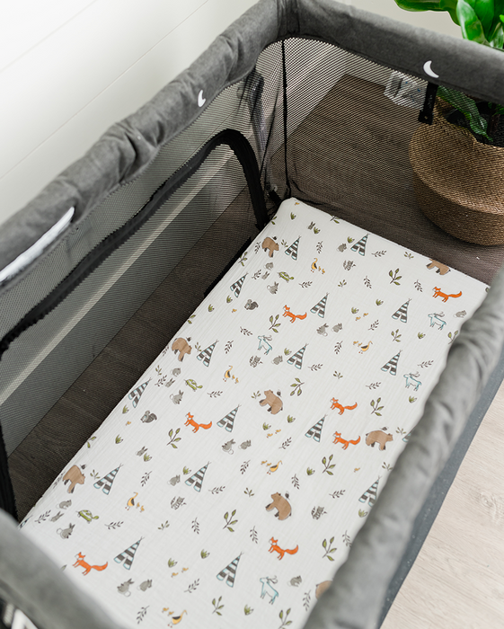 Cotton Muslin Mini Crib Sheets by Little Unicorn at $34.99! Shop now at Nestled by Snuggle Bugz for Nursery & Décor.