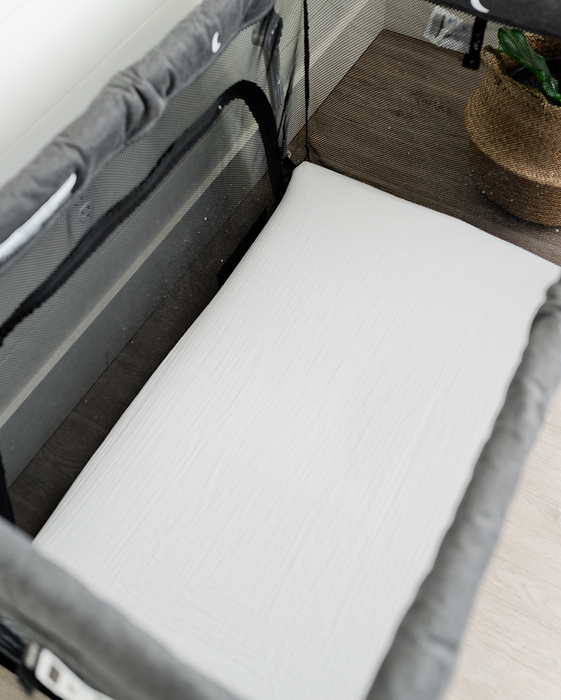 Cotton Muslin Mini Crib Sheets by Little Unicorn at $34.99! Shop now at Nestled by Snuggle Bugz for Nursery & Décor.