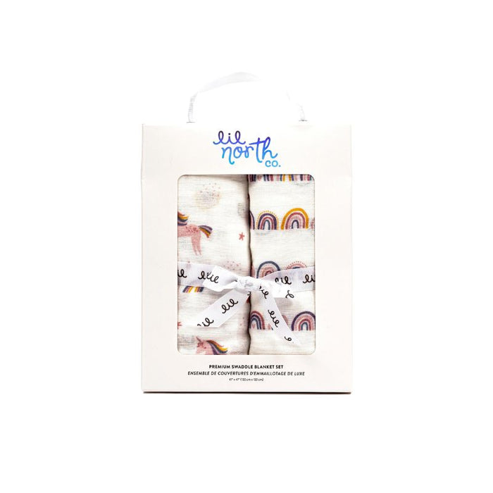 Muslin Swaddle Set - 2 Pack by Lil North Co. at $49.99! Shop now at Nestled by Snuggle Bugz for Nursery & Decor.
