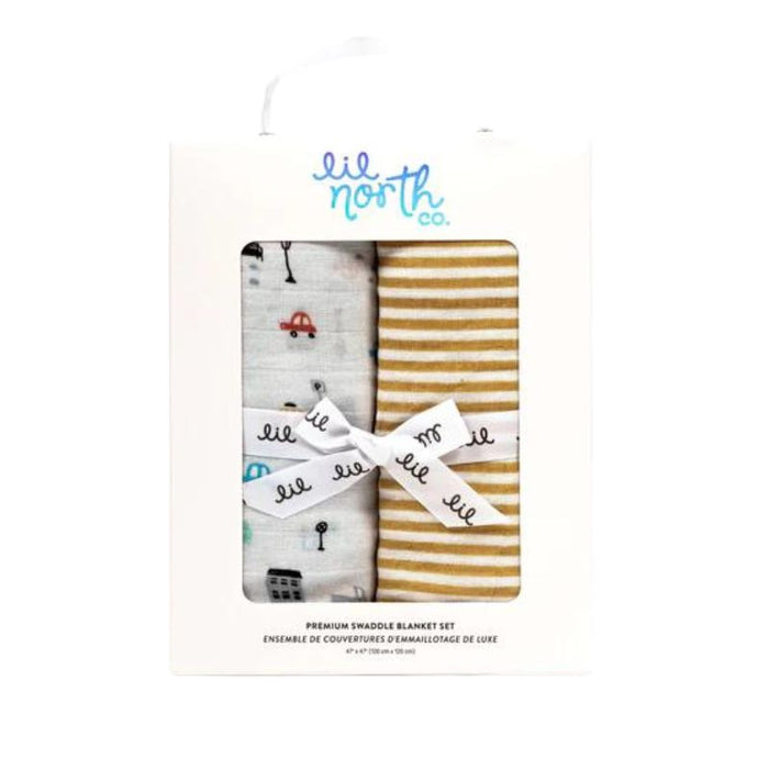 Muslin Swaddle Set - 2 Pack by Lil North Co. at $49.99! Shop now at Nestled by Snuggle Bugz for Nursery & Decor.