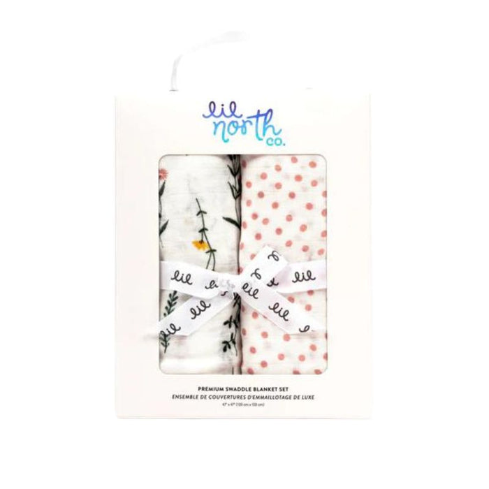 Muslin Swaddle Set - 2 Pack by Lil North Co. at $49.99! Shop now at Nestled by Snuggle Bugz for Nursery & Decor.