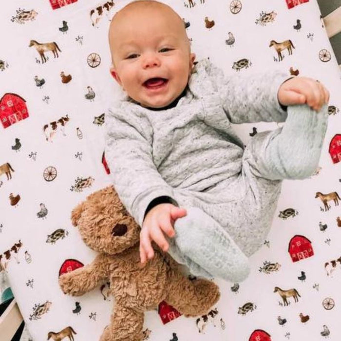Muslin Crib Sheets by Lil North Co. at $31.99! Shop now at Nestled by Snuggle Bugz for Nursery & Décor.