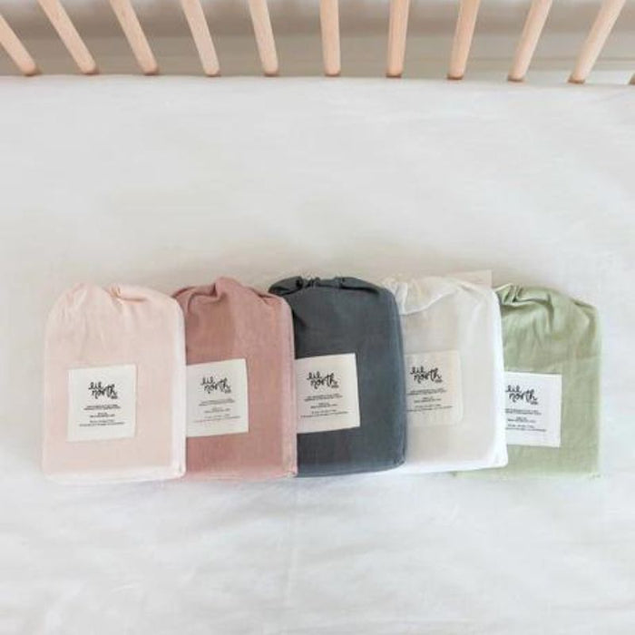 Linen Bassinet Sheet by Lil North Co. at $27.99! Shop now at Nestled by Snuggle Bugz for Nursery & Décor.
