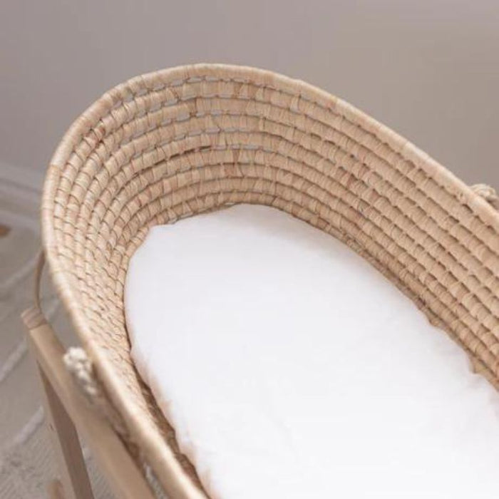 Linen Bassinet Sheet by Lil North Co. at $27.99! Shop now at Nestled by Snuggle Bugz for Nursery & Décor.