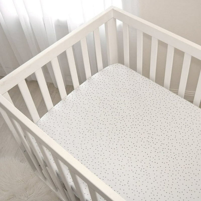 Fitted Cotton Crib Sheet by Living Textiles at $29.99! Shop now at Nestled by Snuggle Bugz for Nursery & Décor.