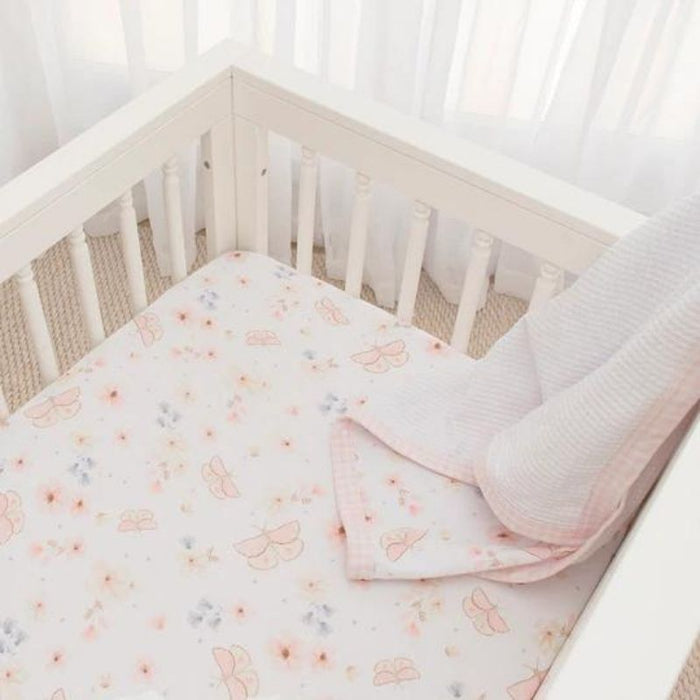 Fitted Cotton Crib Sheet by Living Textiles at $29.99! Shop now at Nestled by Snuggle Bugz for Nursery & Décor.