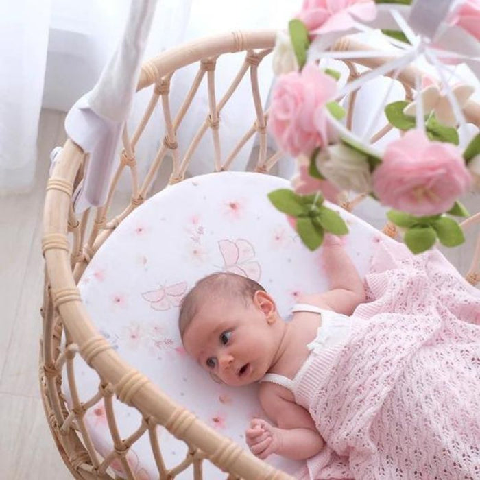 Fitted Cotton Crib Sheet by Living Textiles at $29.99! Shop now at Nestled by Snuggle Bugz for Nursery & Décor.