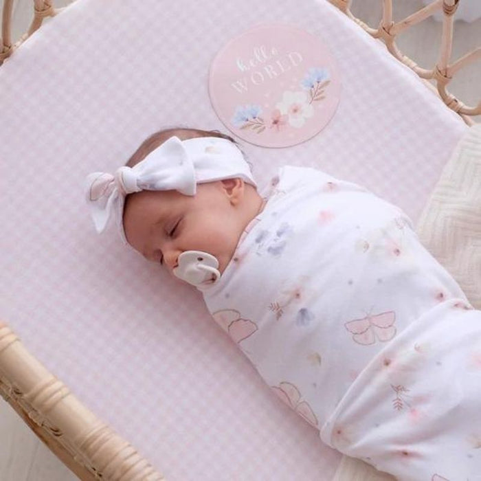 Fitted Cotton Crib Sheet by Living Textiles at $29.99! Shop now at Nestled by Snuggle Bugz for Nursery & Décor.