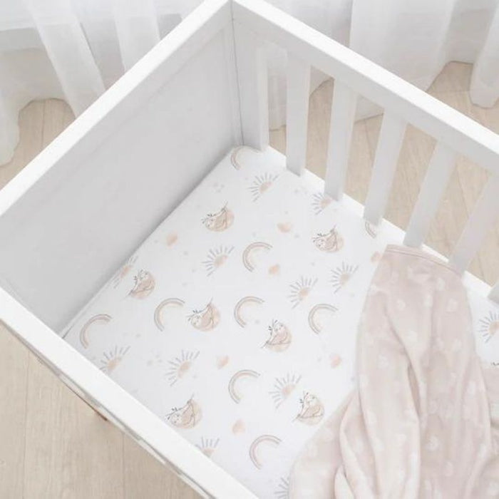Fitted Cotton Crib Sheet by Living Textiles at $29.99! Shop now at Nestled by Snuggle Bugz for Nursery & Décor.