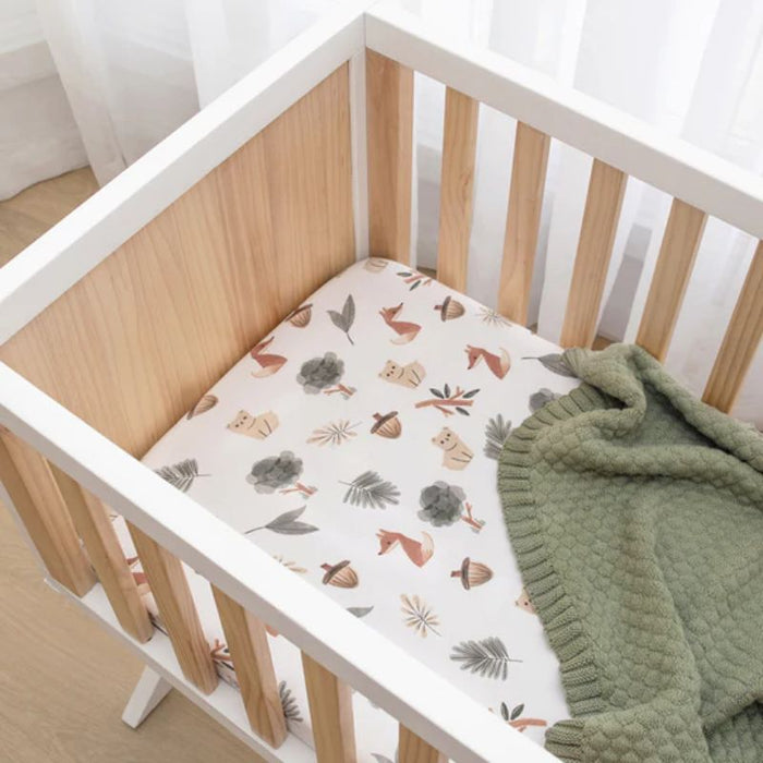 Fitted Cotton Crib Sheet by Living Textiles at $29.99! Shop now at Nestled by Snuggle Bugz for Nursery & Décor.